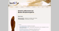 Desktop Screenshot of beates-skulpturengalerie.de